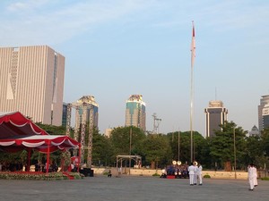 Heru Budi Pimpin Upacara HUT Ke-78 RI di Monas