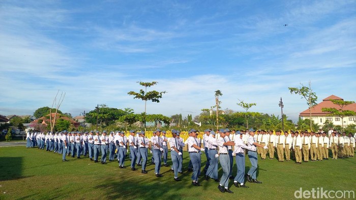 Upacara HUT ke-78 RI di SMA CT ARSA Sukoharjo, Kamis (17/8/2023).
