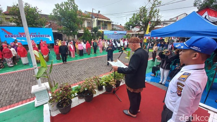 Upacara HUT ke-78 RI di Tasikmalaya.