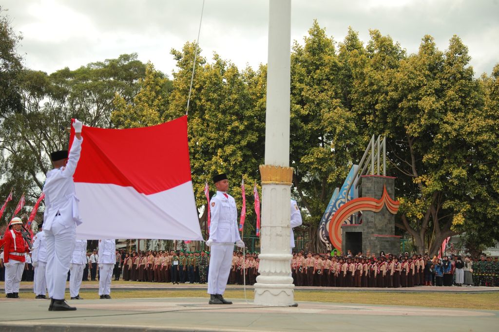 Upacara HUT RI di Klaten