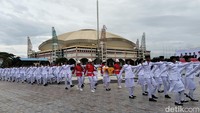 Upacara HUT ke-78 RI Tingkat Provinsi Sumatera Utara dipimpin oleh Mayor Inf Medwin Sangkakala.