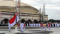 Upacara Peringatan Detik-detik Proklamasi dan Pengibaran Bendera Merah Putih dalam rangka memperingati HUT ke-78 RI Tingkat Provinsi Sumatera Utara dilaksanakan di Lapangan Astaka Pancing, Jalan Williem Iskandar, Deli Serdang.
