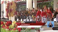 Penampilannya itu diiringi oleh tim orkestra dan paduan suara Gita Bahana Nusantara (GBN). Dok. YouTube