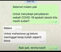 Deretan chat antara mahasiswa dan dosen ini bikin ketawa dan ngelus dada. Yang sabar, ya!