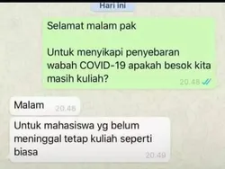 10 Chat Absurd Mahasiswa dan Dosen, Ada yang Pernah Bernasib Sama?