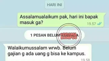 Dosen pun juga nunggu tanggal gajian, sama kayak kamu. Foto: Instagram/dramakampus