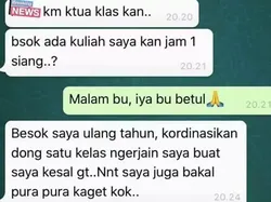 10 Chat Absurd Mahasiswa dan Dosen, Ada yang Pernah Bernasib Sama?