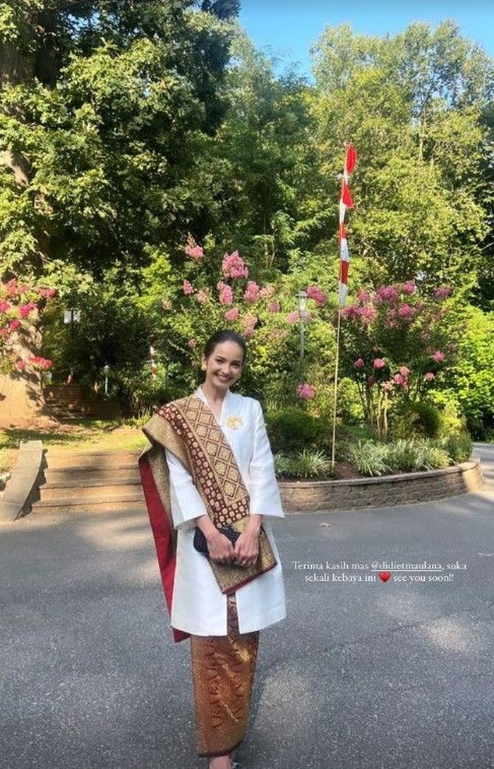 Enzy Storia upacara 17 Agustus di KBRI Washington DC.