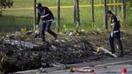 Jet Pribadi Jatuh di Tol Malaysia, Puing-puing Berserakan