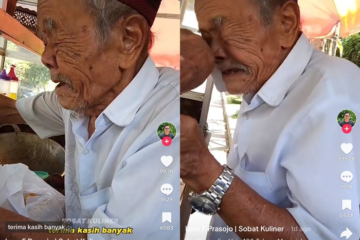 Kakek 100 tahun jualan lumpia basah