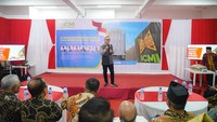 Gedung ICMI Center ini berlokasi di Jl Warung Jati Timur, Kalibata, Jakarta. Acara itu sekaligus syukuran HUT Kemerdekaan RI yang ke-78.