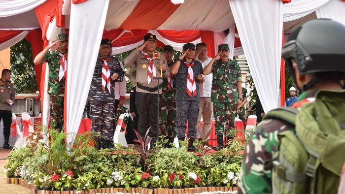 Kirab Kebangsaan Merah Putih yang digelar Polda Kepri. (Foto: Dok. Polda Kepri)