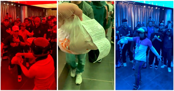 Kocak! Terjebak di Pesta Saat Antar Makanan, Ojol Ini Lakukan Atraksi