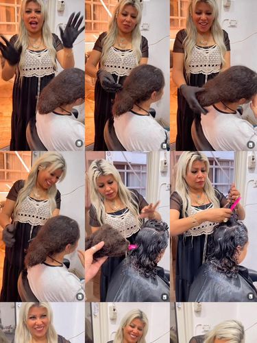 Penata rambut menangani rambut kliennya yang gimbal, hasilnya rambut jadi lurus viral di media sosial.