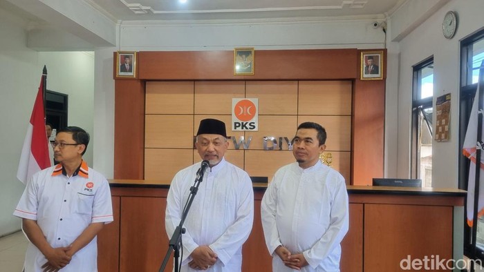 Presiden PKS Ahmad Syaikhu di Kantor DPW PKS Daerah Istimewa Yogyakarta (DIY), Jumat (18/8/2023).
