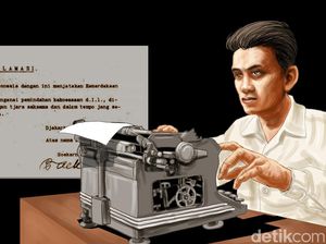 Detik-detik Sayuti Melik Mengetik Teks Proklamasi, Sempat Pinjam Mesin Ketik