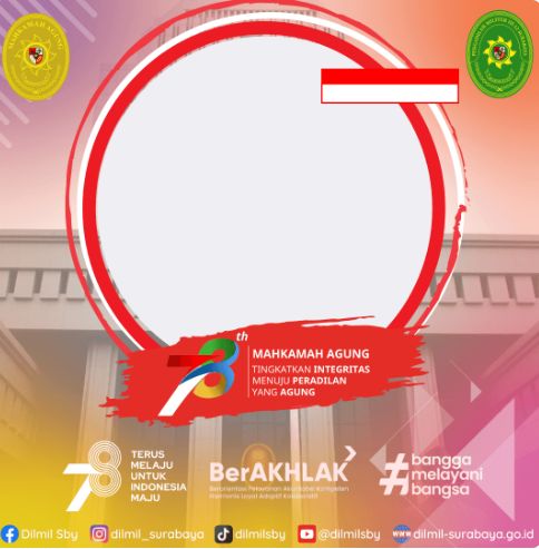 Twibbon HUT ke-78 Mahkamah Agung RI Tahun 2023