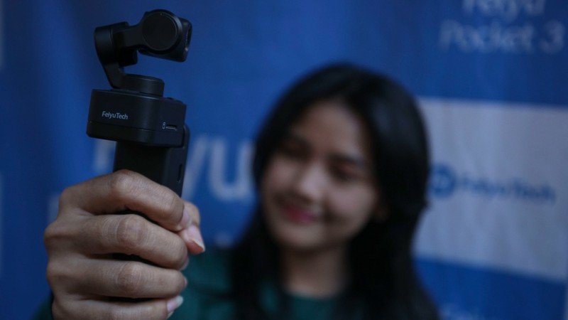 Feiyutech melalui distributor resmi, PT Denka Pratama Indonesia, resmi meluncurkan Feiyu Pocket 3 di M Bloc Space, Jakarta (19/08/2023).