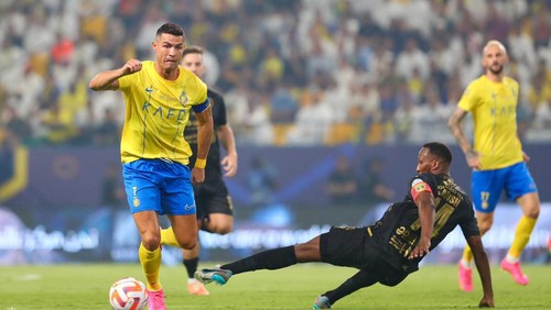 Matchday kedua Liga Arab Saudi mempertandingkan Al Nassr vs Al Taawoun. Laga digelar di KSU Stadium, Sabtu (19/8/2023) dini hari WIB.
