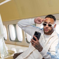 Soccer Football - Neymar leaves Paris on his way to Riyadh after signing for Al Hilal - Paris, France - August 18, 2023
Al Hilals Neymar before departing for Saudi Arabia
Al Hilal Media Office/Handout via REUTERS

ATTENTION EDITORS - THIS IMAGE HAS BEEN SUPPLIED BY A THIRD PARTY. NO RESALES. NO ARCHIVES