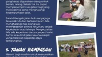 Selanjutnya, tengah jalan dan tanah rampasan menjadi tempat terlarang untuk salat. Sebab, keduanya mengabaikan hak pengguna jalan maupun pemilik tanah. (Ilustrasi: Zaki Alfarabi/detikcom)