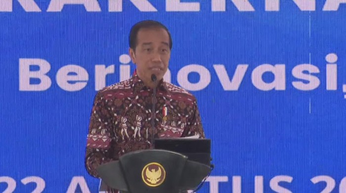 Jokowi di acara DPP GAMKI (dok. YouTube Setpres)