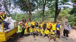 Momen Kapolresta Bogor Kota Bersih-Bersih Ciliwung Bareng Pelajar hingga Guru