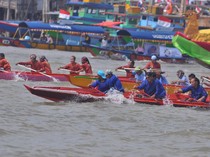 Lomba Perahu Bidar Kembali Digelar Setelah Vakum 2 Tahun