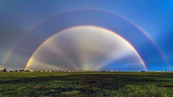 Sebuah jepretan beruntung yang mengabadikan keindahan alam yang luar biasa. Foto: Bored Panda