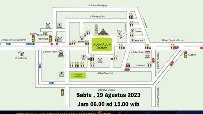 Pengalihan aru lalu lintas.