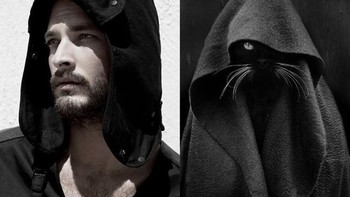 Bergaya misterius serba hitam-hitam. (Foto: sadanduseless)  