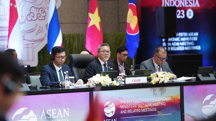Suasana Pertemuan Menteri Ekonomi Se-ASEAN di Semarang