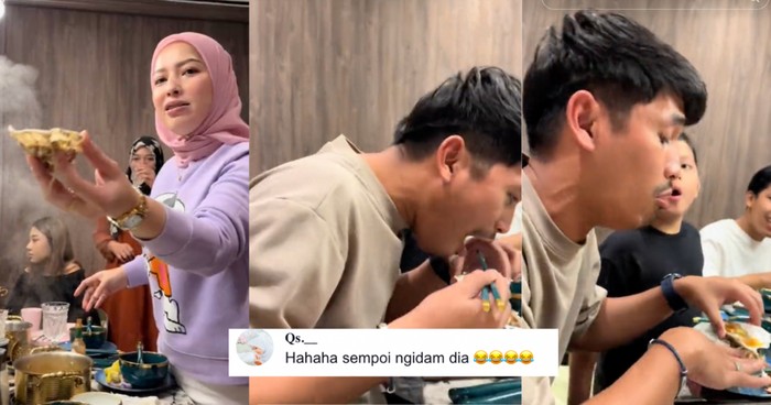 Istri ngidam minta sang suami makan tiram mentah