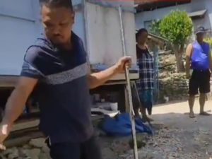 Pria Sampang yang Rusak Jalan gegara Istri Cekcok dengan Tetangga Berulah Lagi
