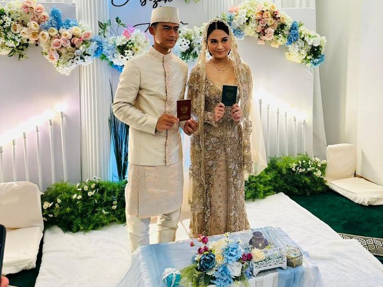 Momen Pratama Arhan Menikahi Azizah Salsha Putri Andre Rosiade