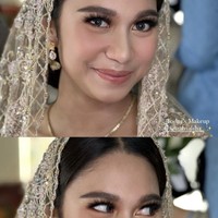 Di hari pentingnya itu, Azizah tampil dengan makeup flawless. Sang makeup artist, Rossy Pramita membongkar makeup Azizah di hari pernikahannya. “Sebenernya makeup buat azizah ini simple sih, flawless makeup,” ungkap makeup artist yang akrab disapa Ochi itu dalam pernyataan resminya kepada Wolipop, Minggu (20/8/2023). Foto: dok. Instagram/@ochiipramita