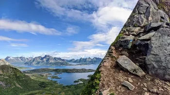 Ini foto satu pemandangan, bukan 2 foto ditempel. Foto: Reddit