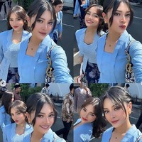 Udah masuk usia kondangan temen, tapi belom ada gandengan,” begitu keterangan foto mantan kekasih Thoriq itu. Foto: dok. Instagram/@fuji_an