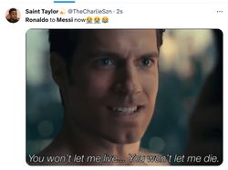 Meme Messi Angkat Trofi Lagi,  Ronaldo dan Fans Menangis