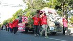 Mobil Hias Karnaval Pembangunan Klaten Tampilkan Inovasi-Prestasi OPD