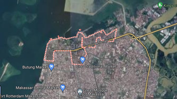 Peta Wilayah Kecamatan Ujung Tanah