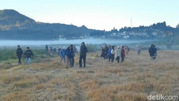 Suasana Dieng yang membeku, Minggu (20/8/2023).