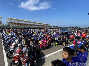 Yamaha Sunday Race 2023 Pecah, Ratusan Starter Bikin Sesak Sirkuit Mandalika