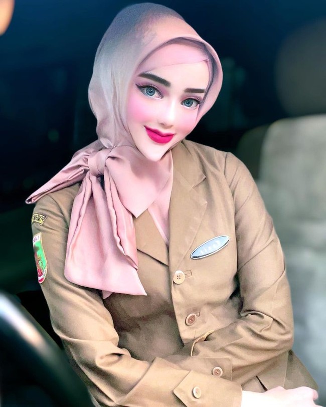 Begini penampilannya dengan filter di media sosial. Foto: Instagram