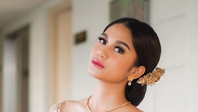 Foto: Penampilan Cantik Azizah Salsha Saat Dinikahi Pesepak Bola Pratama Arhan