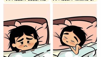 Malah scroll media sosial berjam-jam jelang tidur malam. Foto: (Dok. Bored Panda).