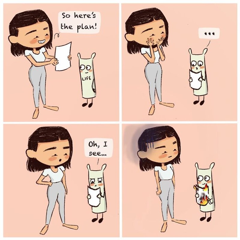 Seorang kretor dengan akun Instagram @mouseinbubble, membuat deretan komik lucu yang berhubungan kehidupan sehari-hari para perempuan. Mana yang kamu banget nih?