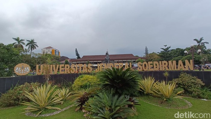 Kampus Universitas Jenderal Soedirman Purwokerto, Senin (21/8/2023).