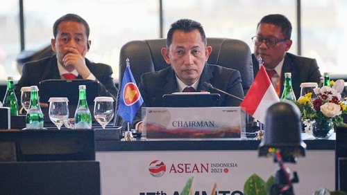 Kapolri Jenderal Listyo Sigit Prabowo memimpin kegiatan ASEAN Ministerial Meeting On Transnational Crime (AMMTC) ke-17. (dok Polri)