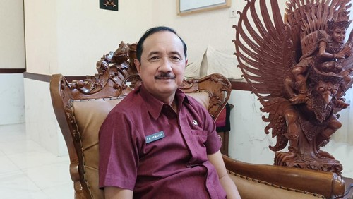 Kepala Dinas Pariwisata Provinsi Bali Tjok Bagus Pemayun di kantor Dinas Pariwisata Provinsi Bali, Jalan Letjen S.Parman Renon, Denpasar, Bali,  Senin (21/8/2023). (Ni Made Lastri Karsiani Putri-detikBali)